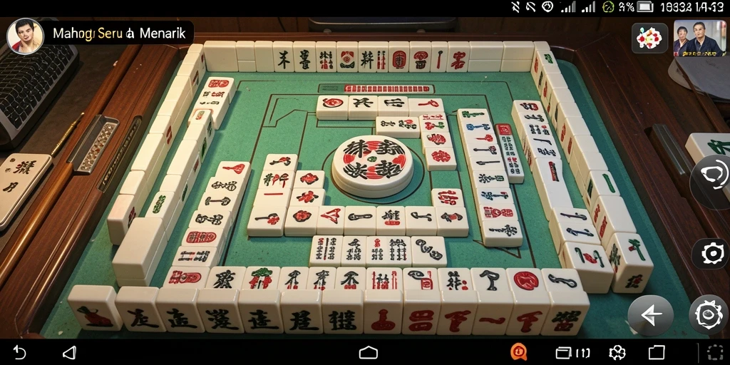 Screenshot utama API33 menampilkan gameplay seru Mahjong.