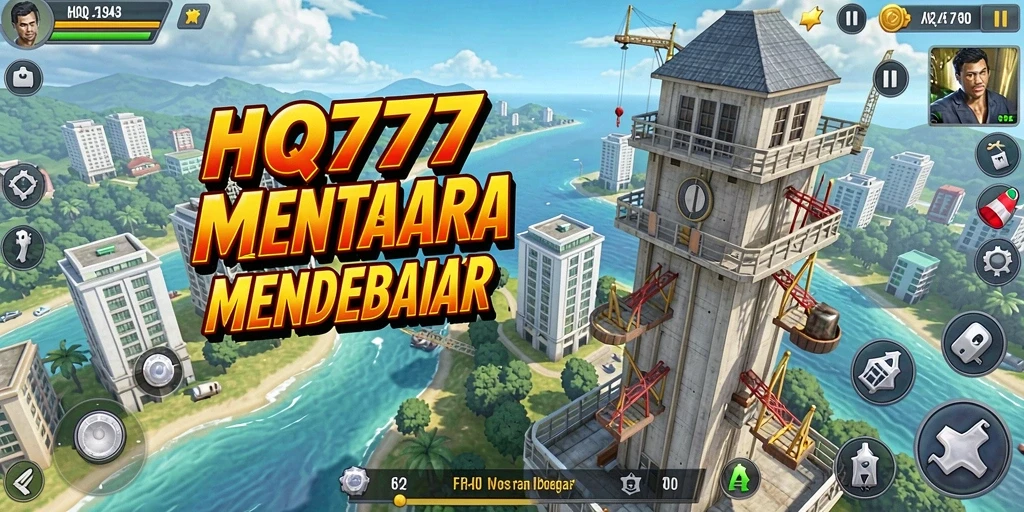 Tangkapan layar menunjukkan aksi seru dalam game Tower Defense HQ777.