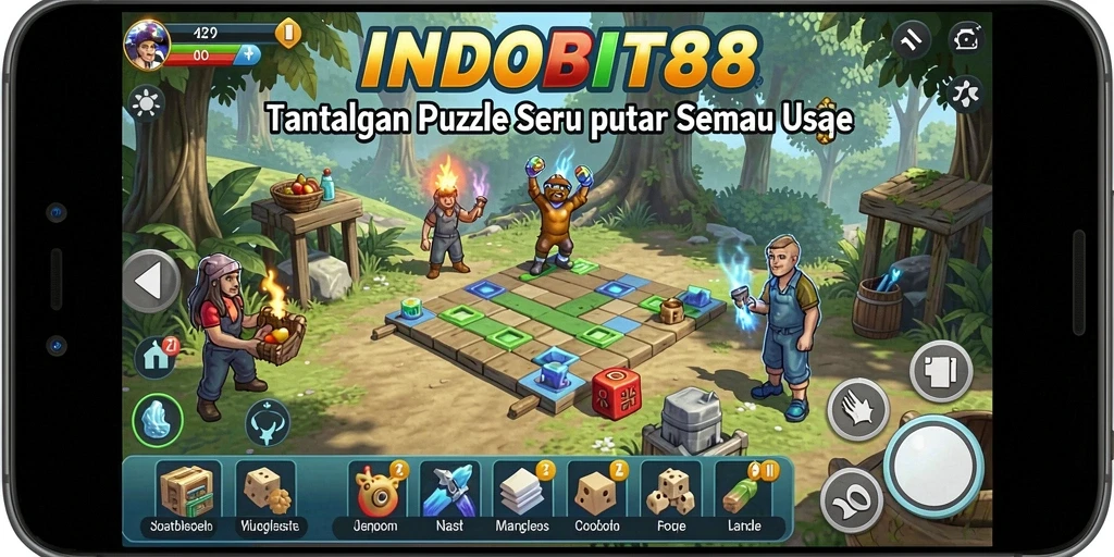 Tampilan gameplay seru dan penuh tantangan dari INDOBIT88.