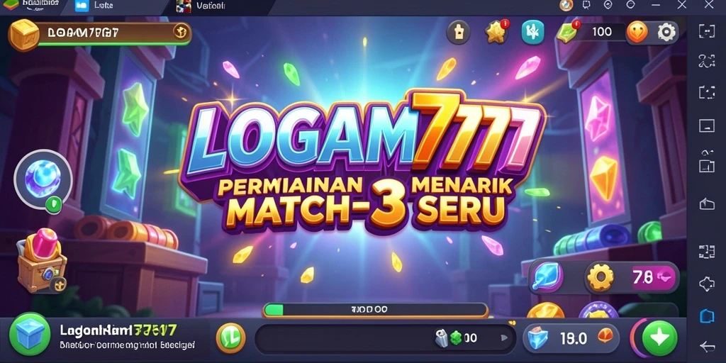 Screenshot menampilkan gameplay seru dan tantangan di LOGAM777.