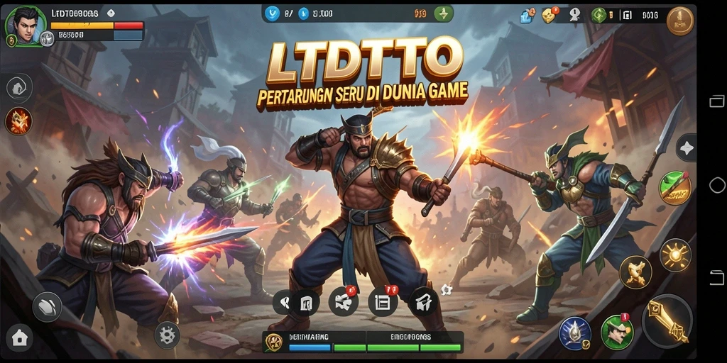 Tampilan menarik dari gameplay LTDTOTO, menghadirkan pertarungan yang mendebarkan.