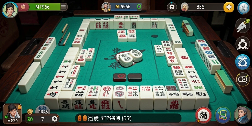Tampilan utama permainan Mahjong yang seru dan memikat.