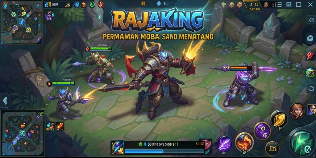 Screenshot dari gameplay seru di RAJAKING
