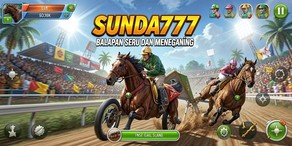 Tampilan gameplay <strong>SUNDA777</strong> yang seru dan menegangkan saat balapan.