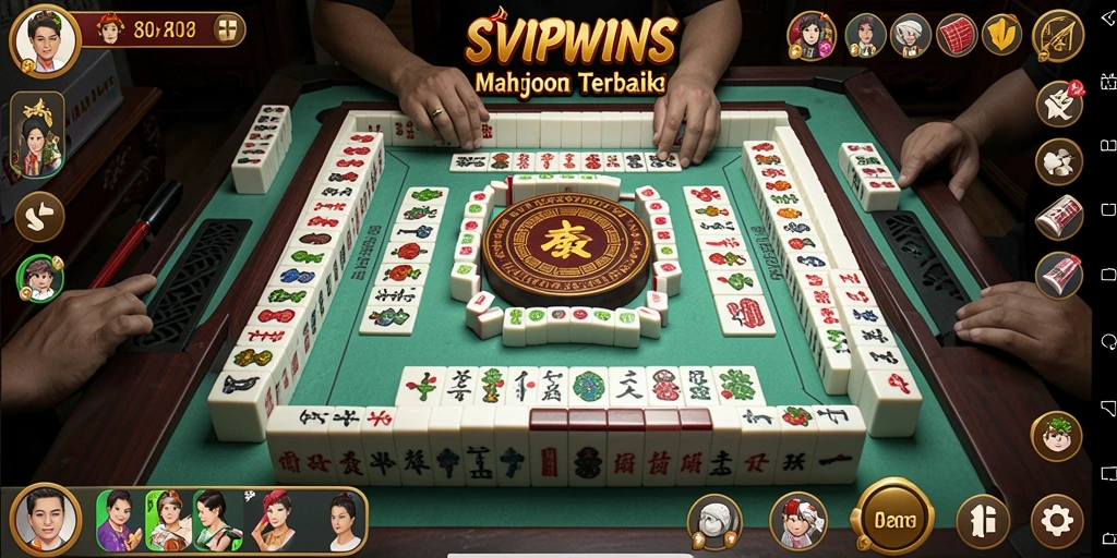 Tampilan gameplay menarik dari SVIPWINS dalam permainan Mahjong.