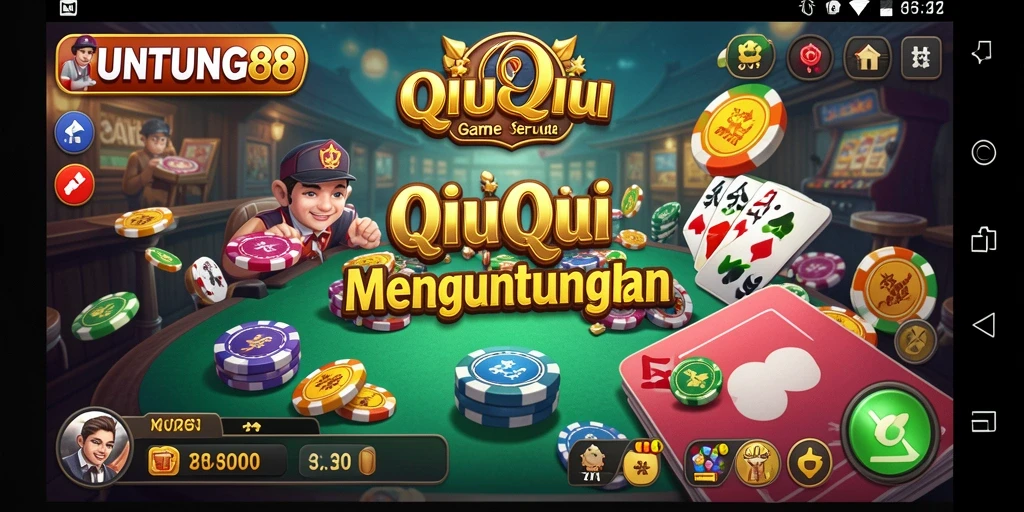 Tampilan gameplay QiuQiu yang seru dan mengasyikkan di UNTUNG88.