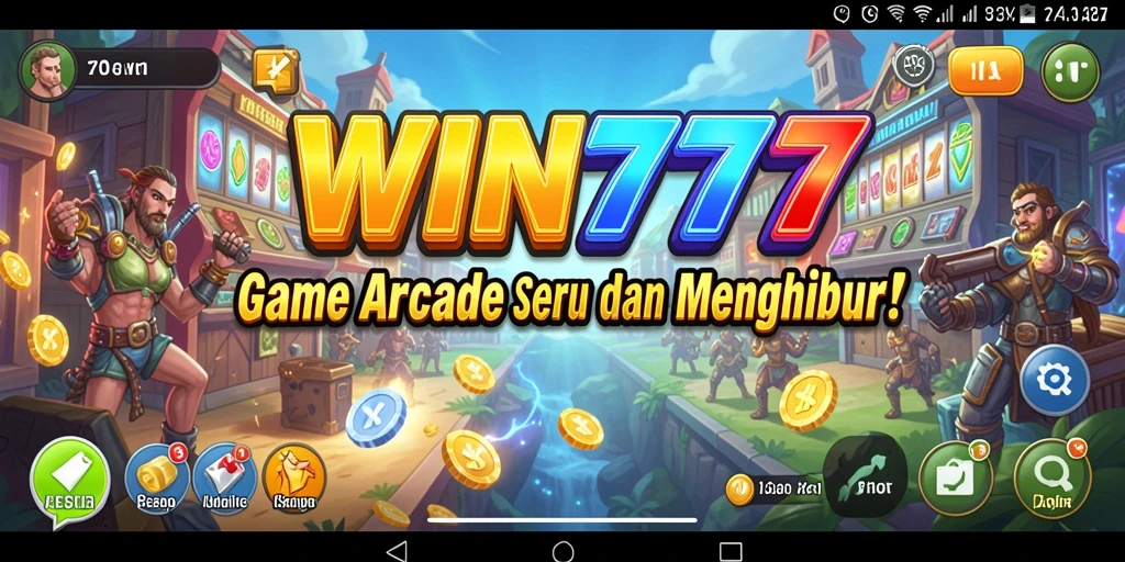 Tampilan gameplay seru dari WIN777 dengan tantangan Arcade.