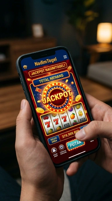 Tampilan antarmuka aplikasi Nadimtogel yang menarik.